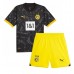 Borussia Dortmund Donyell Malen #21 Segunda Equipación Niños 2023-24 Manga Corta (+ Pantalones cortos)